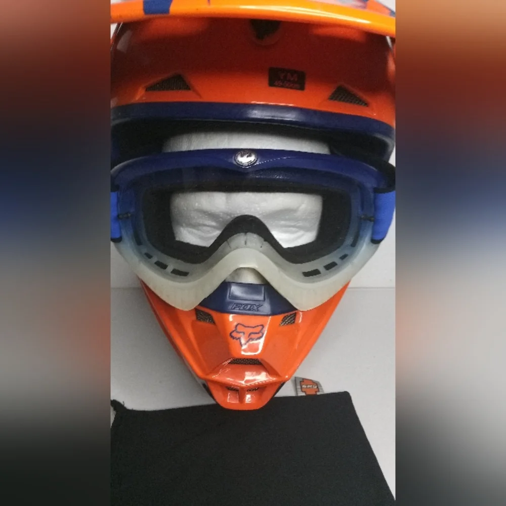 Fox Racing Helmet + Dragon Goggles Bundle - Picture 7 of 11